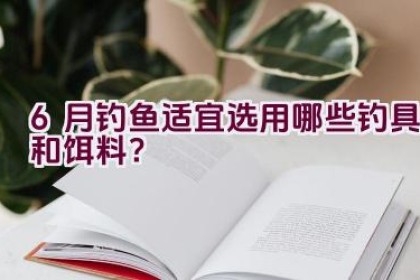 6月钓鱼适宜选用哪些钓具和饵料？