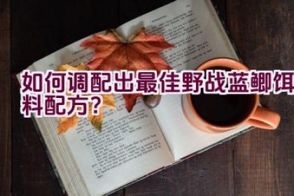 “如何调配出最佳野战蓝鲫饵料配方？”