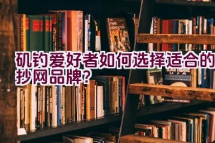 矶钓爱好者如何选择适合的抄网品牌？