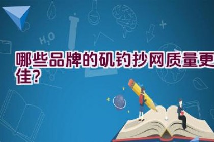 哪些品牌的矶钓抄网质量更佳？